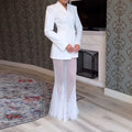 Elegant Blazer & Maxi Skirt Set