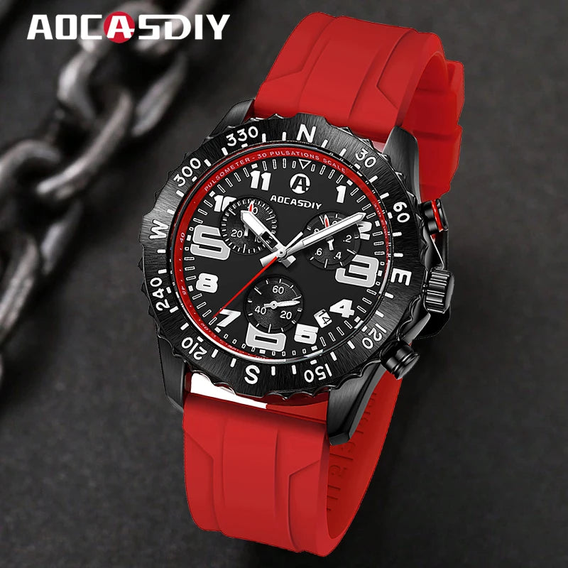 Men's Waterproof Sports Chronograph Watch