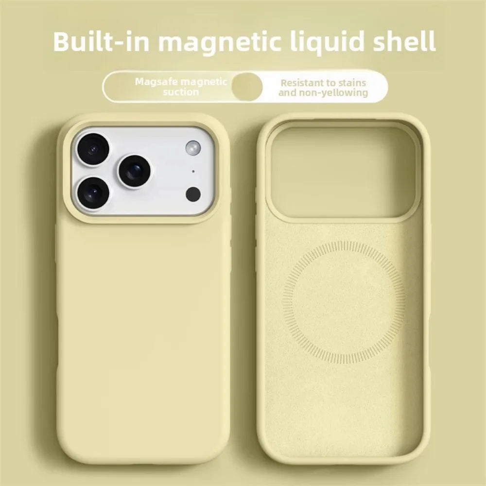 Funda magnética de silicona para iPhone