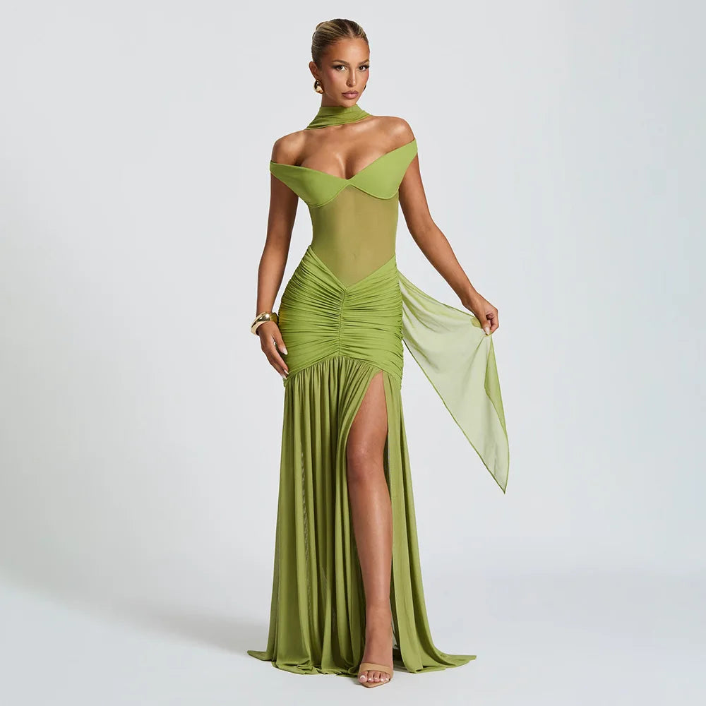 Elegant Backless Maxi Dress