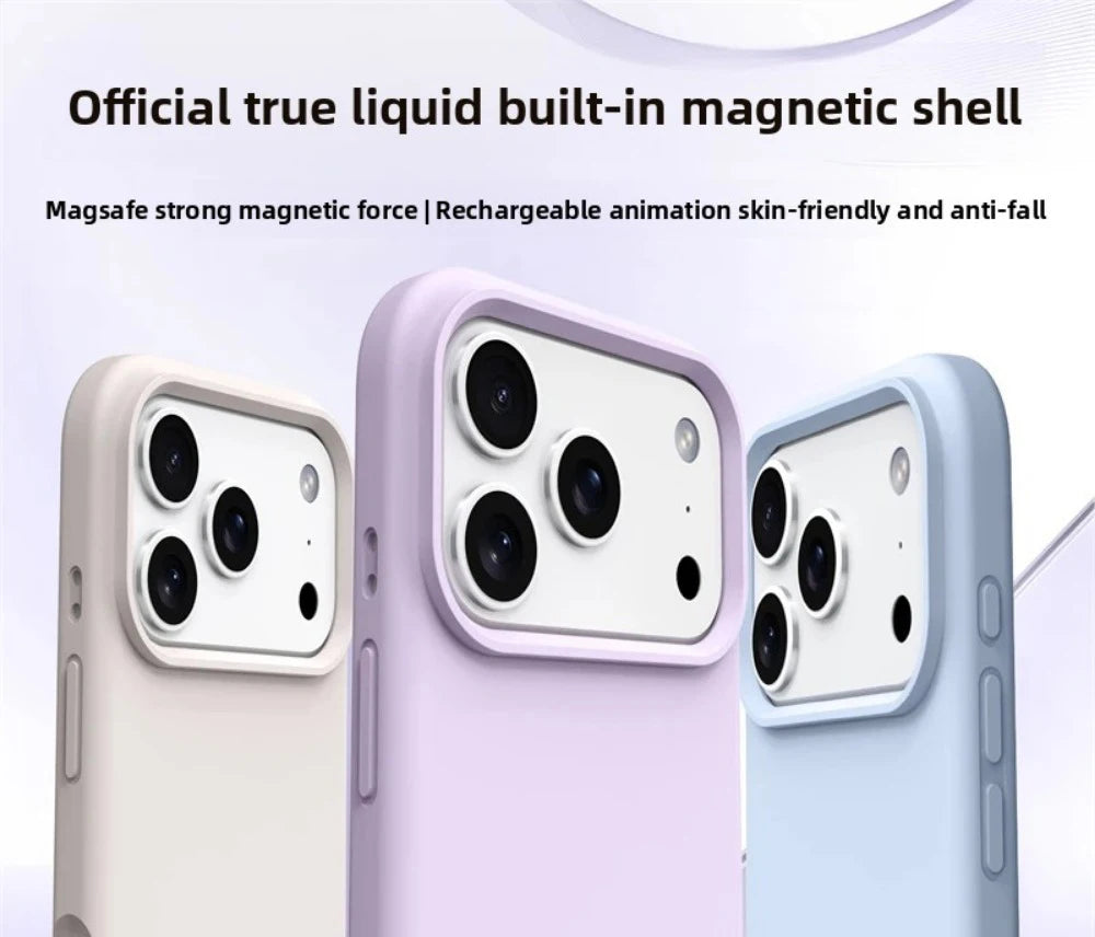 Funda magnética de silicona para iPhone