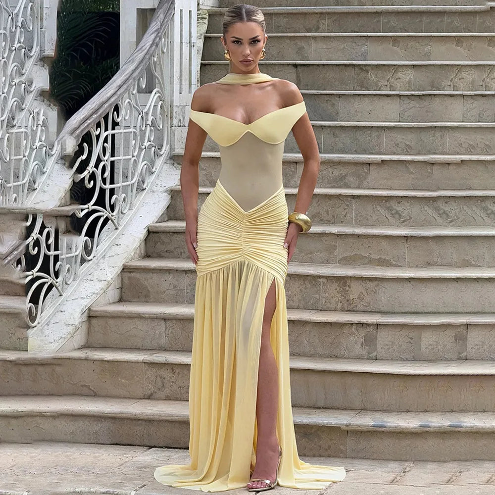 Elegant Backless Maxi Dress