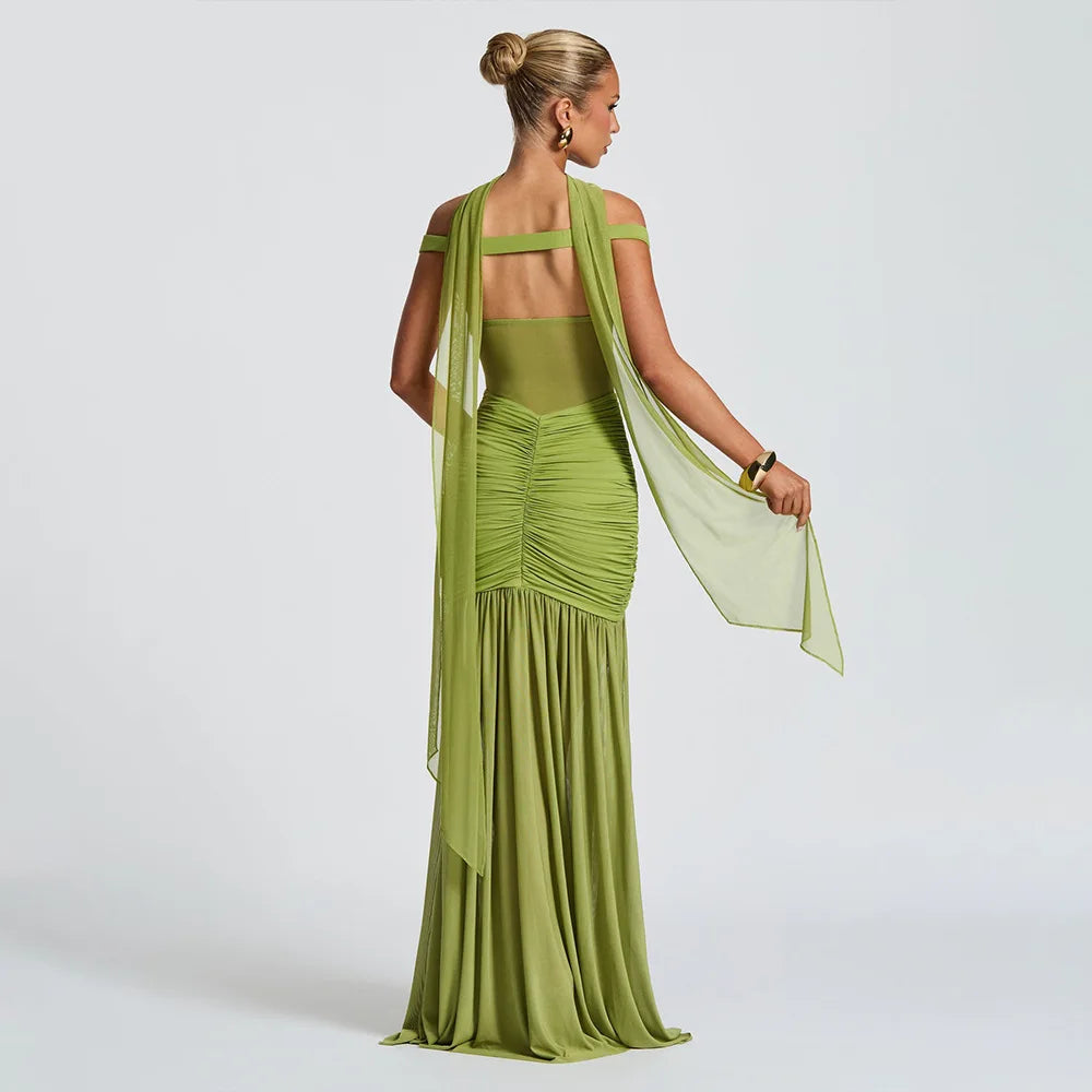 Elegant Backless Maxi Dress