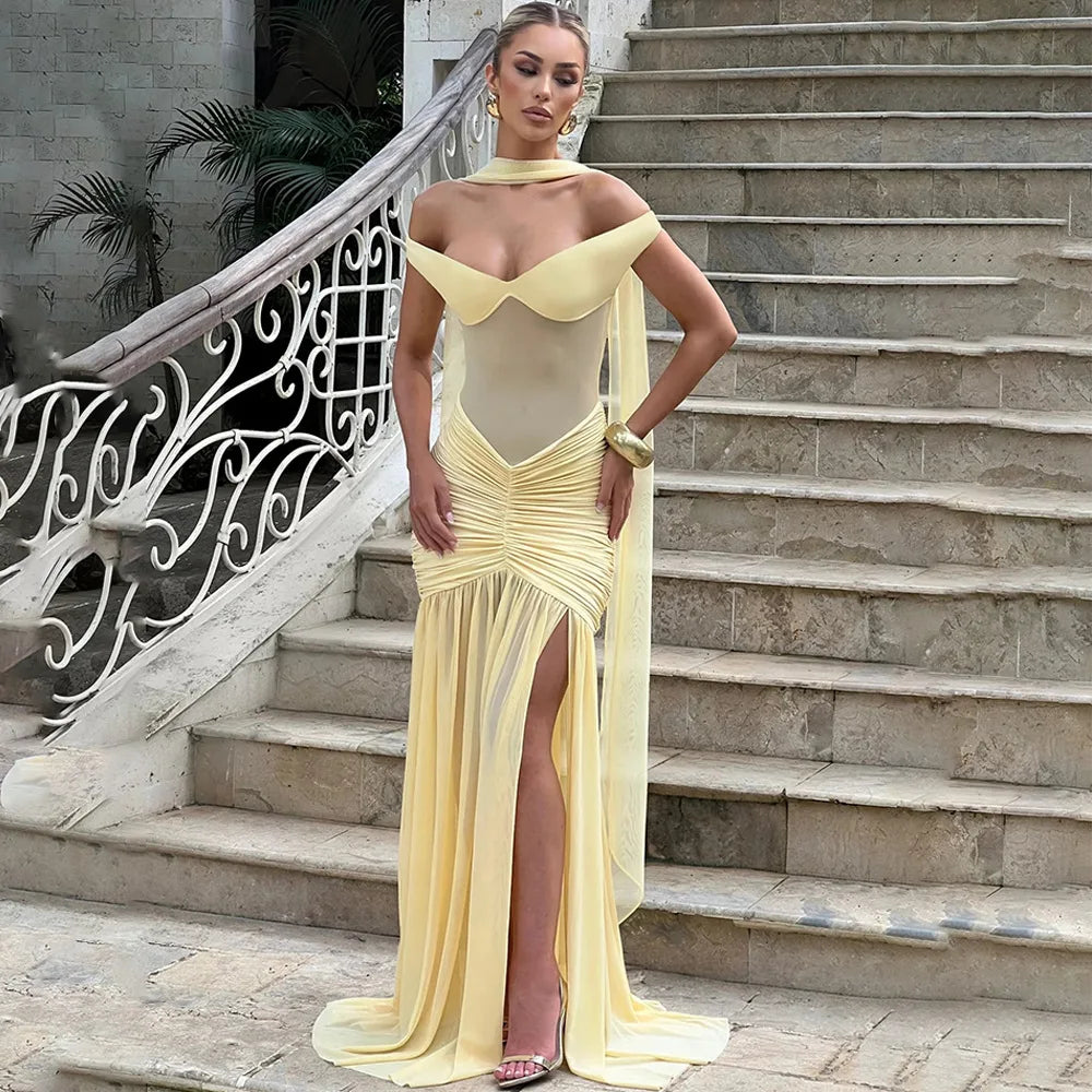 Elegant Backless Maxi Dress