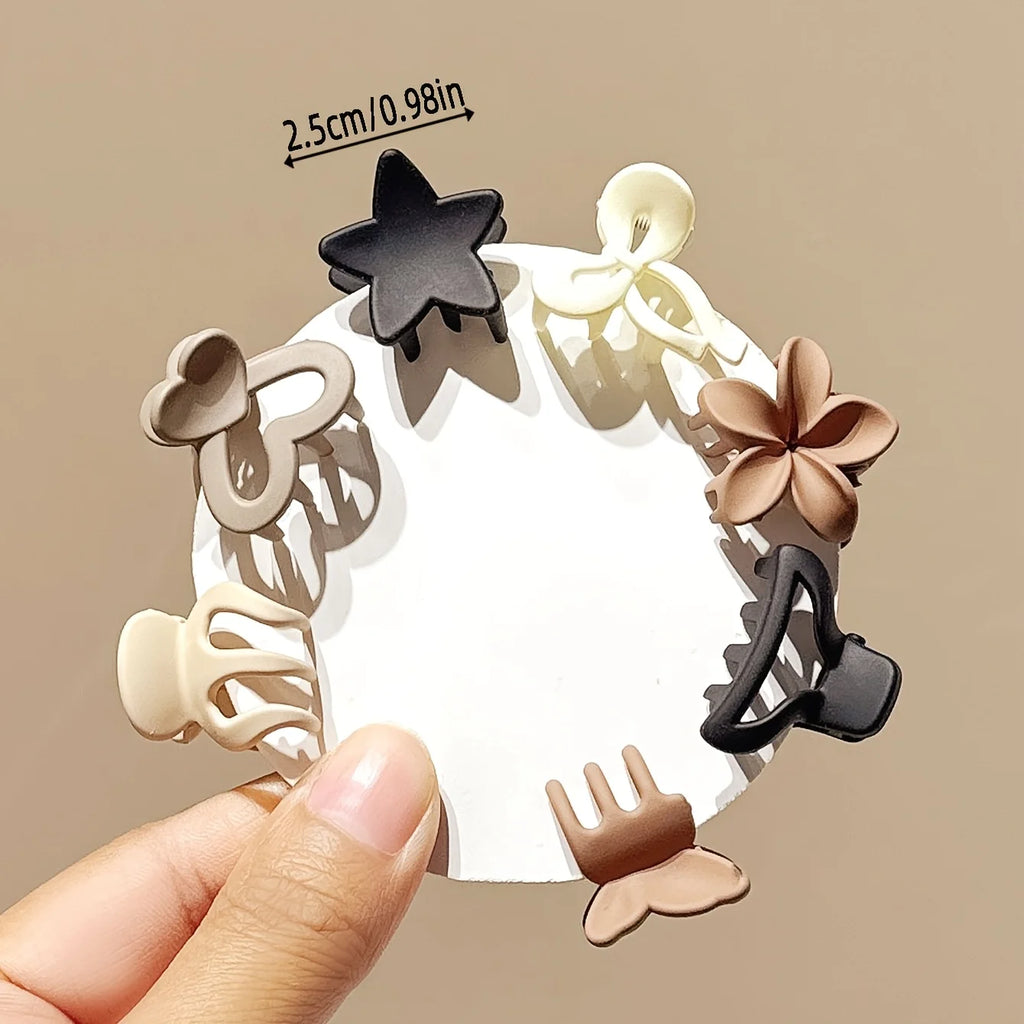 Minimal Beige Hair Clips Set
