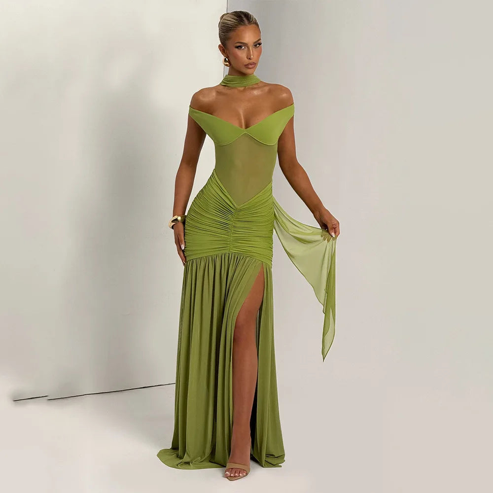 Elegant Backless Maxi Dress