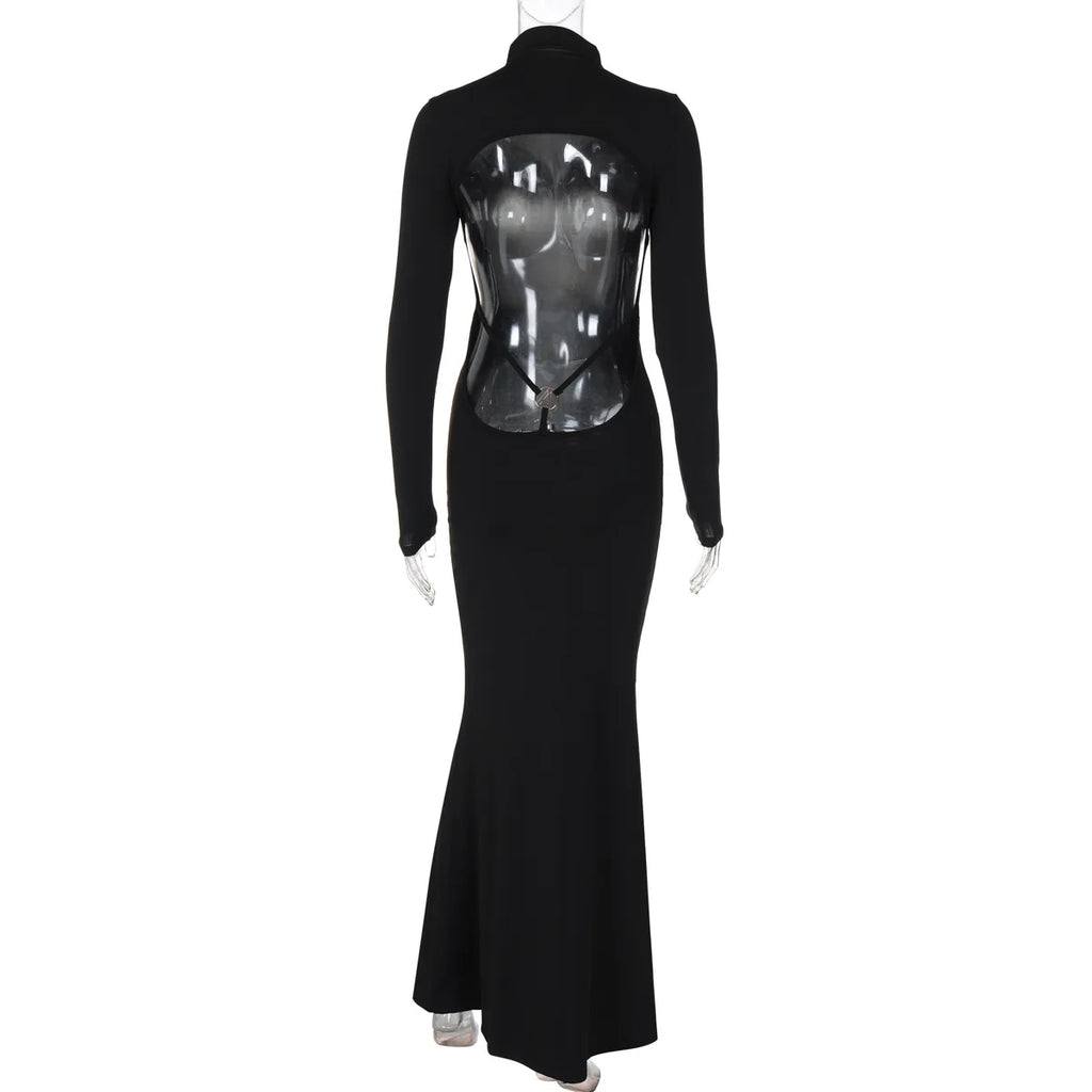 Elegant Backless Maxi Dress