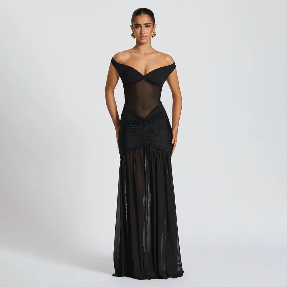 Elegant Backless Maxi Dress
