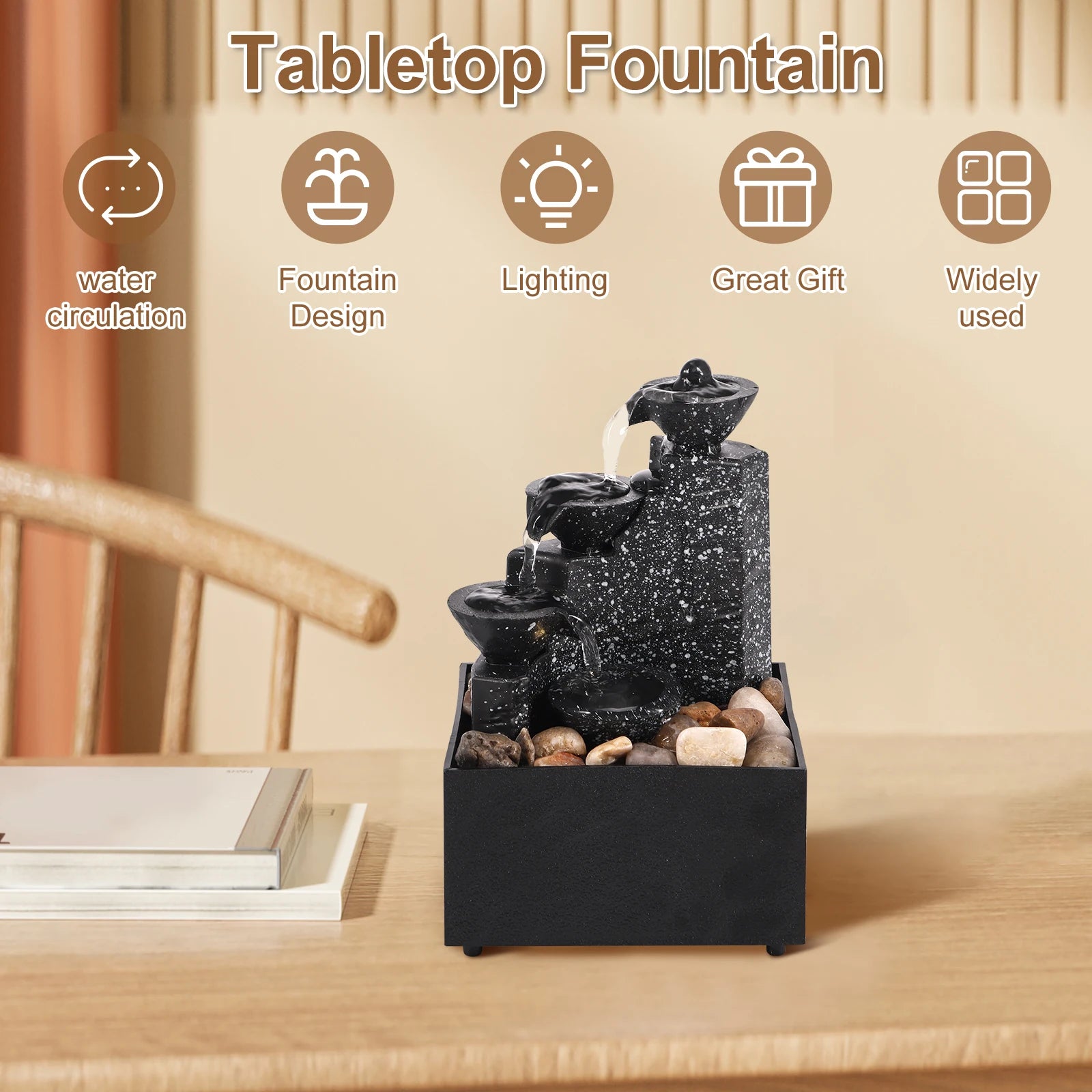 Fuente de Agua de Mesa Zen