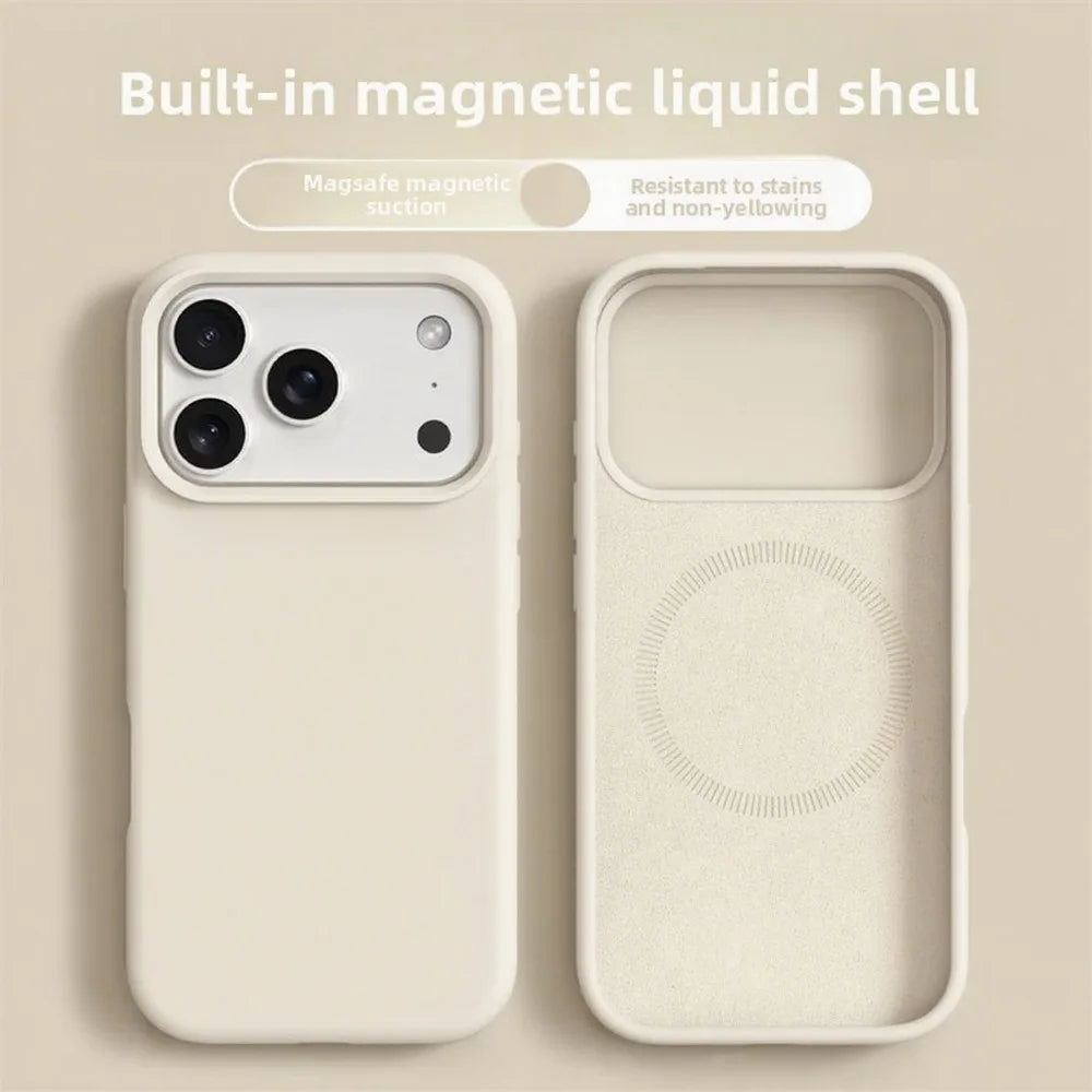 Funda magnética de silicona para iPhone