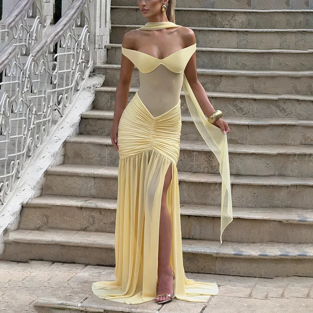 Elegant Backless Maxi Dress
