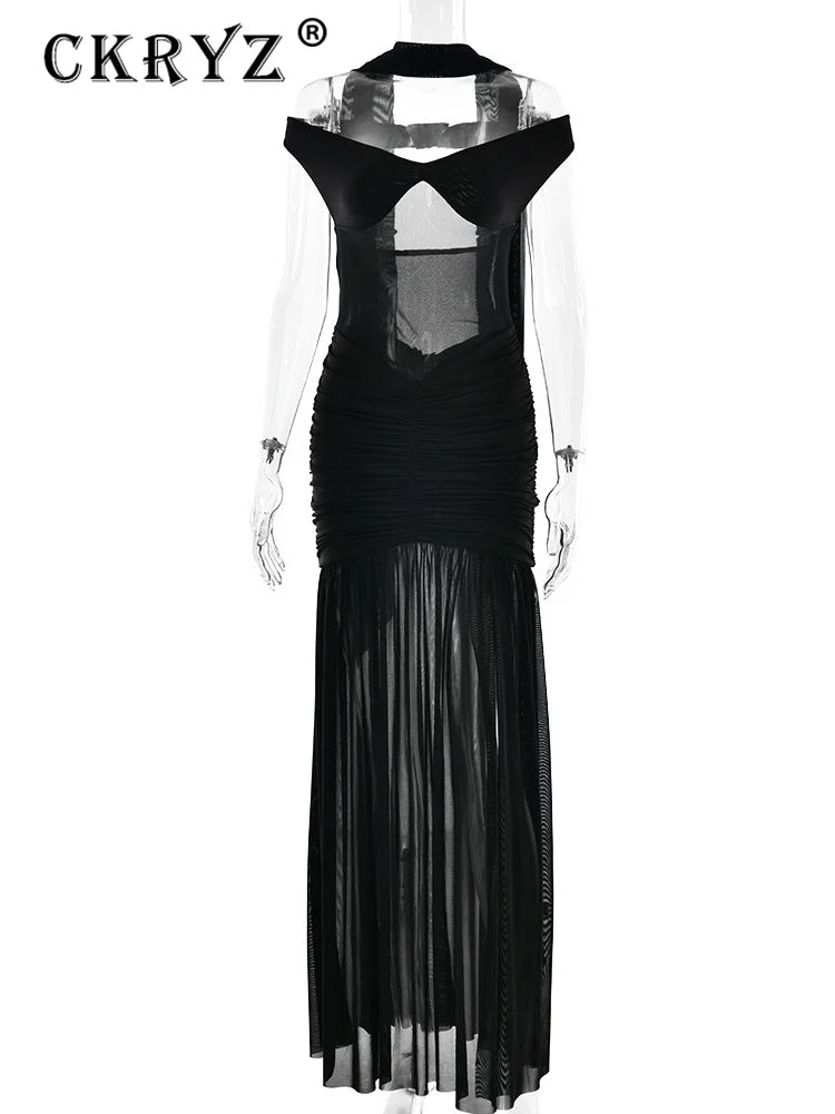 Elegant Backless Maxi Dress