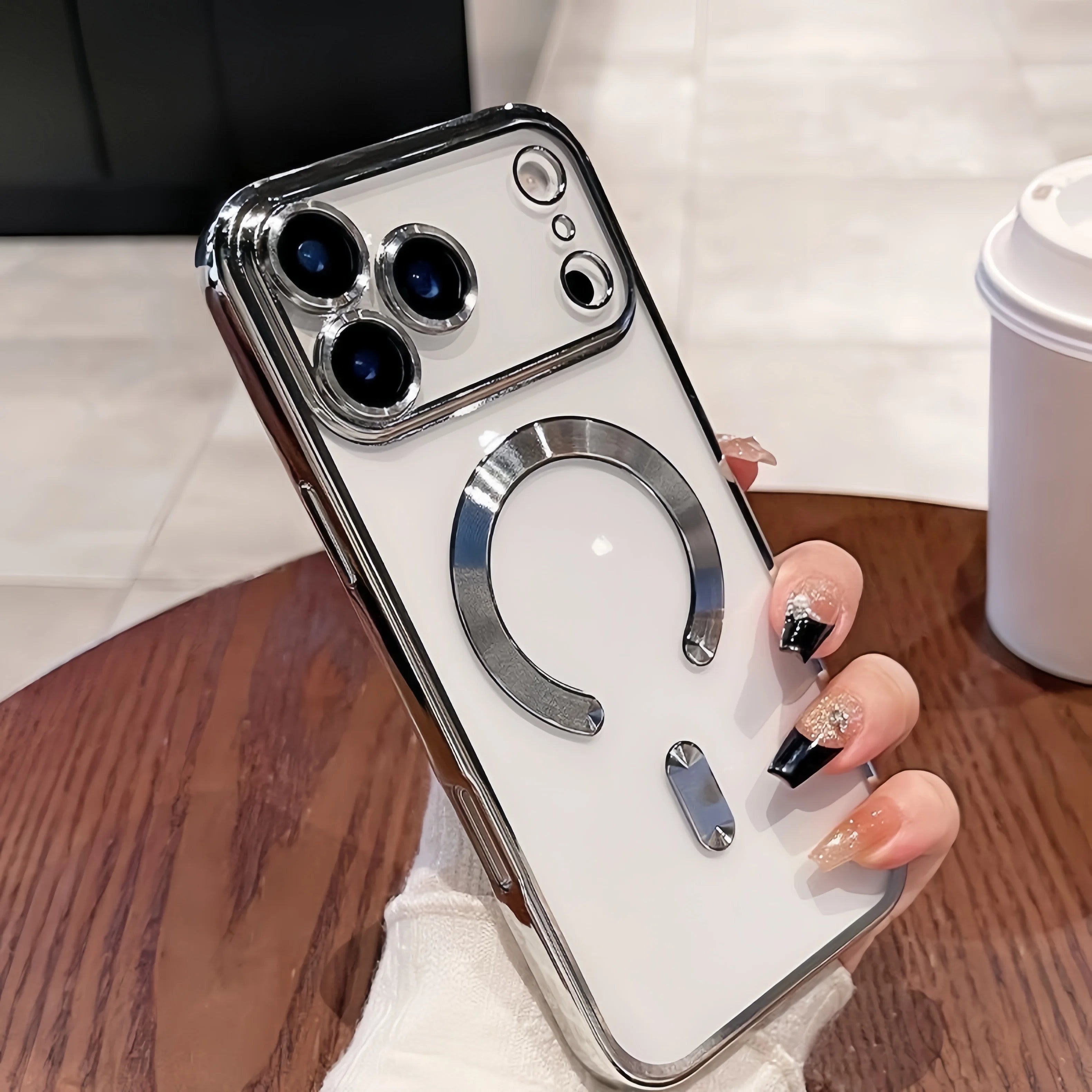 Funda Transparente Magnética para iPhone