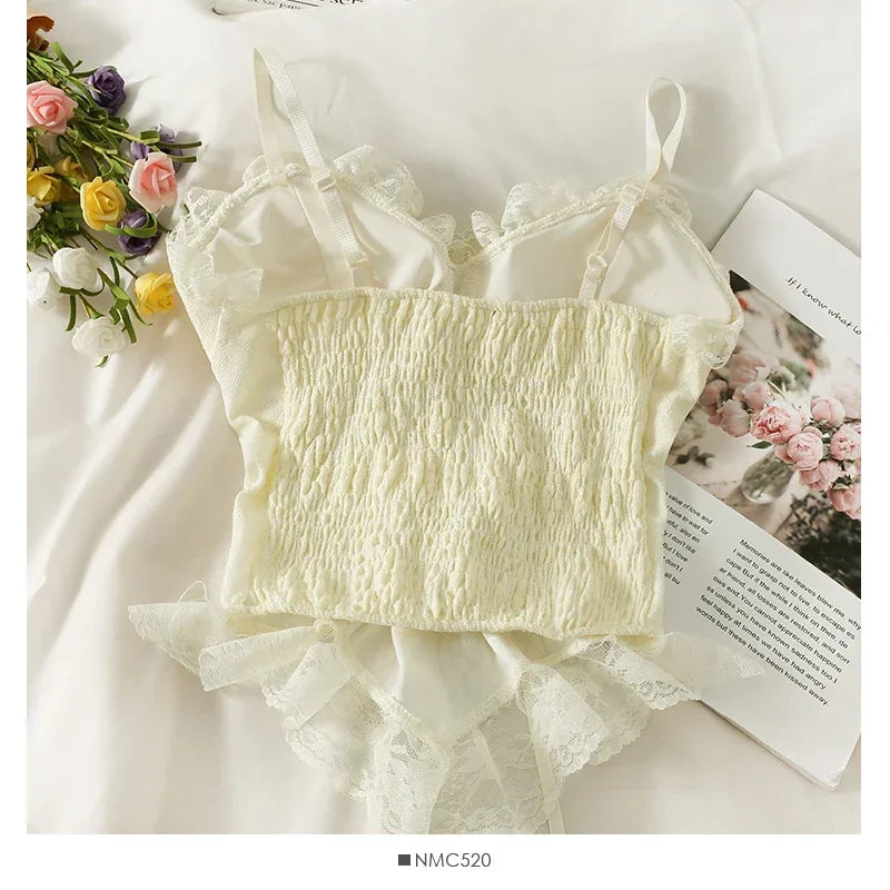 Lace Corset Crop Top